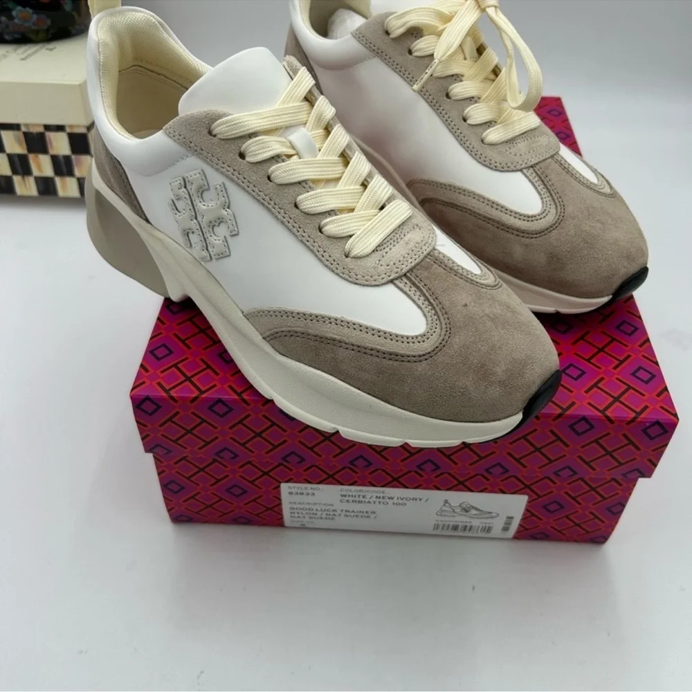 Women’s Tory Burch good luck trainer sneaker size 9